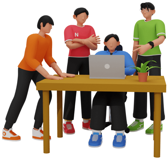 Students collaborating